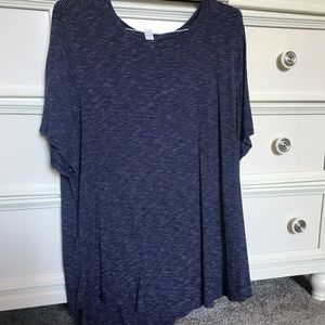 blue w/ white striped old navy tee